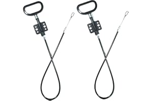 KUANYUOO Recliner Sofa and Reclined Chair Replacement Cable D Handle Pull Type, O-Shaped End,Total Cable Length(Include Handle):27inch,Exposed Cable Length:2.5inch DASO-4, 2Pcs