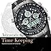 Watch Mens Outdoor Military Sports Digital Large Face Watch, Waterproof Multifunction with Calendar Chronograph Window Watch for Men