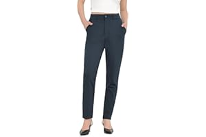 Bamans Dress Pants for Women High Waisted Skinny Leg Pants Work Business Trousers Formal Office Tummy Control Slacks