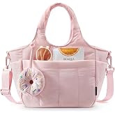 LOVEVOOK Cute Lunch Bag for Women, Insulated Lunch Box for Work | Insulated lunch box for women, shoulder strap, large bottle holder, ideal for work, picnics, and daily meals
