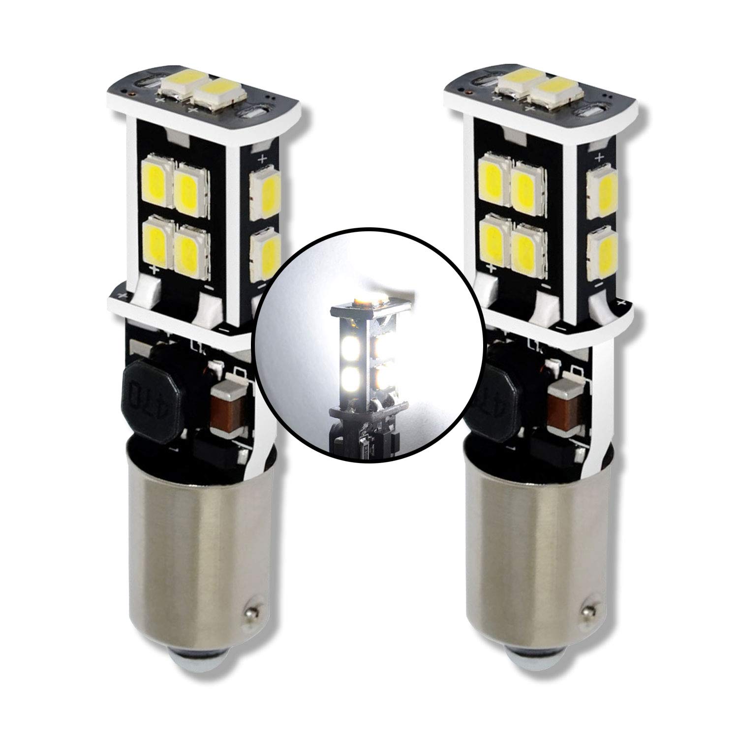 MCK Auto – H21W BAY9s LED Canbus Bulbs Sidelights Reverse Front Rear White Very Bright and Without Errors Compatible with F30 F31 LCI - GA4L3 – Transform Your Ride
