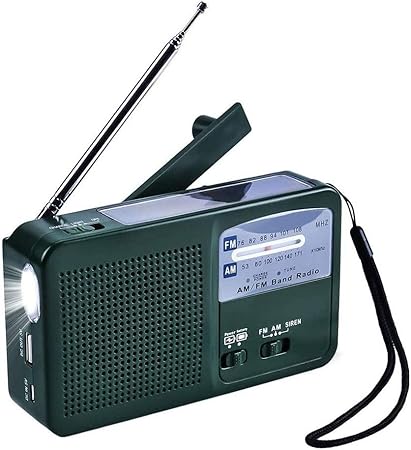 Amazon ポータブルam Fmラジオ充電式巻き上げラジオダイナモラジオ緊急キャンプラジオハンドクランクソーラーキャンプ旅行アウトドアアクティビティ Bayue ポータブルラジオ