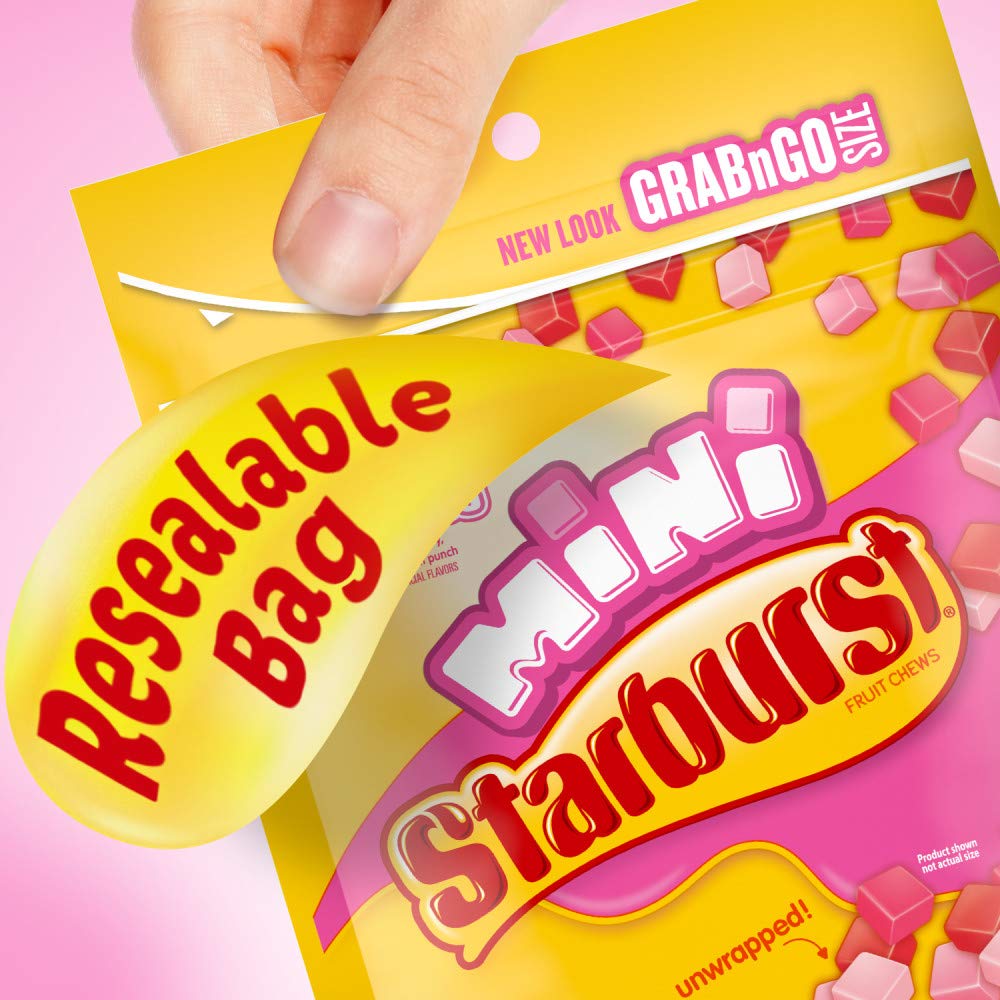 Starburst Favereds Minis Fruit Chews Candy, 8-Ounce Grab N Go Size Resealable Bag: Prime Pantry