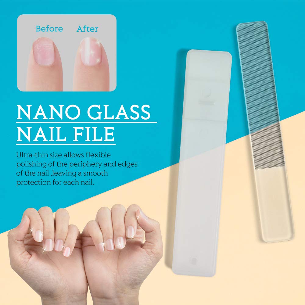 Gel Nail Polish Remover Kit, MORGLES 10pcs Nail Polish Remover Clips Cap 300pcs Nail Wipe Cotton Pads Nano Glass Nail File Cuticle Pusher Nail File Grit 100/180 and Brushes-Purple : Beauty