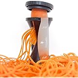 The Very Healthy Spiral Slicer, Vegetable Spiralizer, Zucchini Pasta Noodle Spaghetti Maker (Black)
