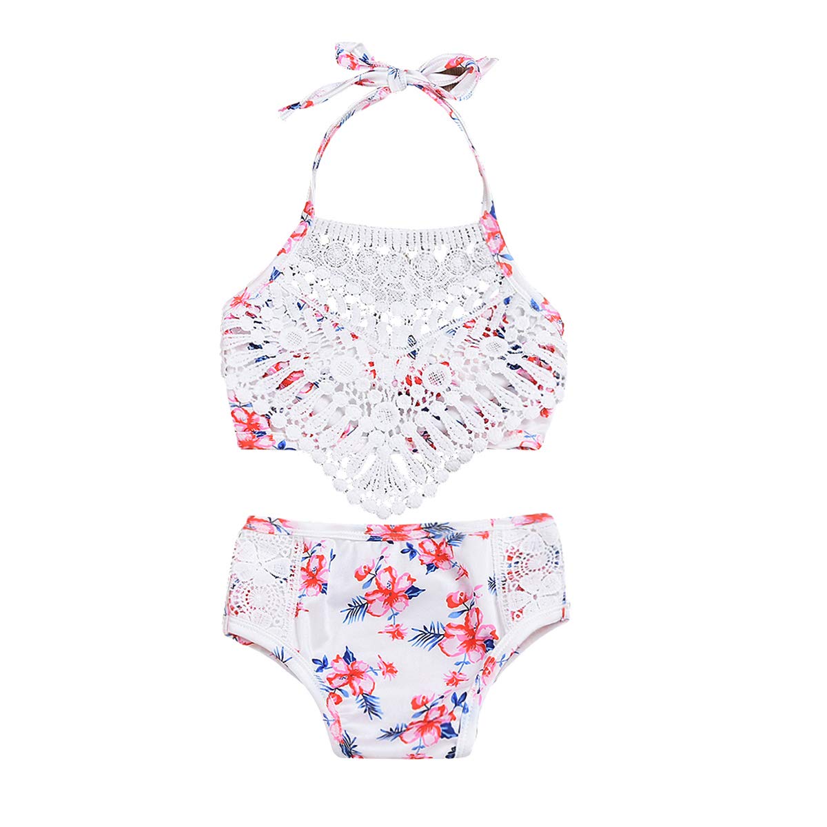 Buy Toddler Baby Girl Swimsuit Floral Lace Sling Bikini Shell Flower