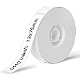 NIIMBOT Thermal Label Maker Paper 0.47"×2.95" White Stickers Waterproof Tear-Resistant Replacement for D11/D110 Label Printer Office&Home 95 Labels/Roll (12×75mm)