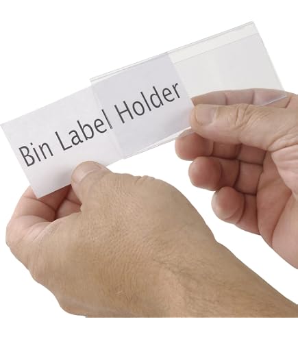 Amazon.com: Tri-Dex Label Holder 1-3/4 x 4 for Stacking Bin, 25PK