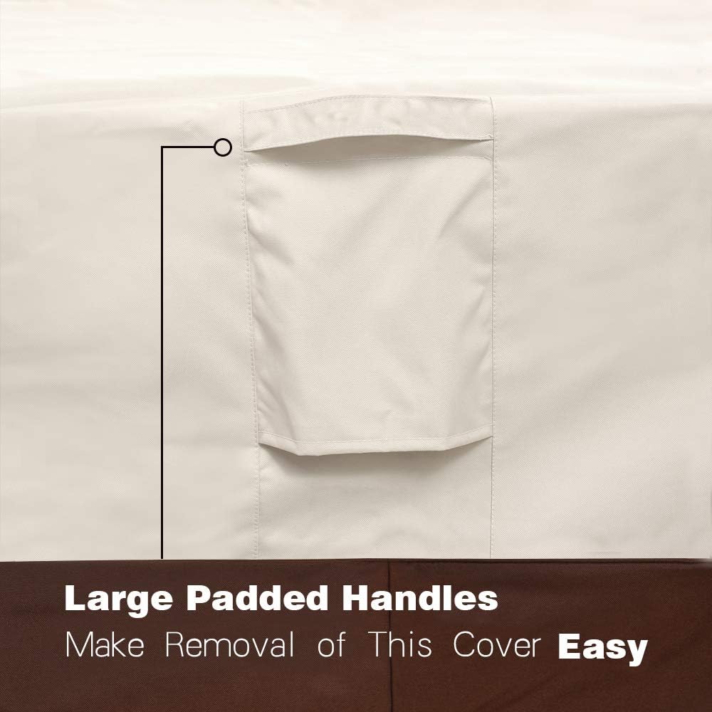 Vailge Patio Chair Covers, Lounge Deep Seat Cover, Heavy Duty and Waterproof Outdoor Lawn Patio Furniture Covers, Medium Beige & Brown : Garden & Outdoor
