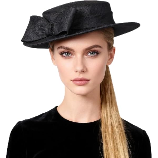 HIMESPORT Vintage Black Fascinators Hat for Women Ladies  display picture 1