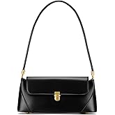 WEIMZC Shoulder Bag for Women Vintage Purse Fashion Classic Vegan Leather Clutch Tote Retro Handbag with Buckle Closure