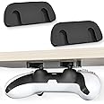 RUKUHOT 2 Pcs Desk Mount Fit for PlayStation 5/PlayStation 4, PS5/PS4 Controller Holder Storage Rack, No Drilling Stick Under