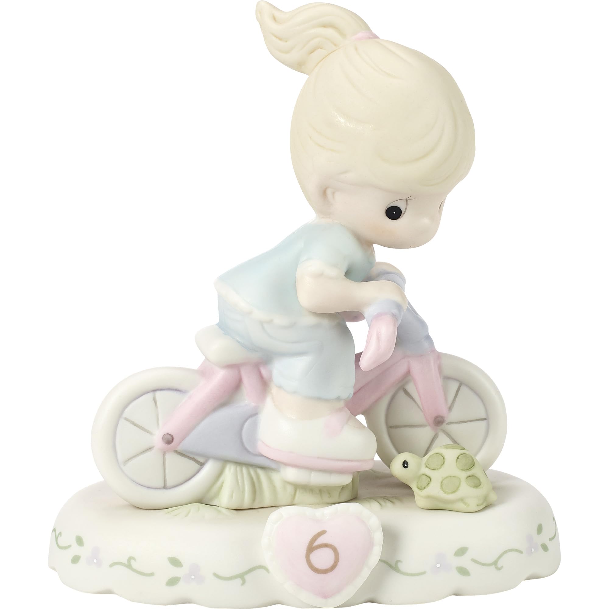 Precious Moments 152012 Growing In Grace, Age 6 Girl Bisque Porcelain Figurine Blonde