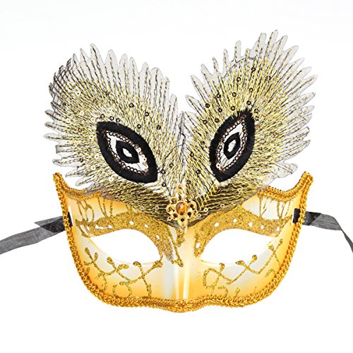 Peacock Eye Women's Mask Party Masquerade Mask Cosplay Venetian Mask, One Size