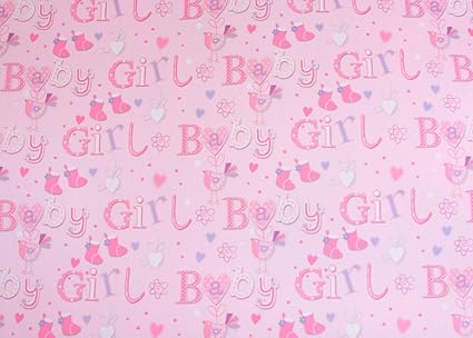 baby girl gift wrapping paper