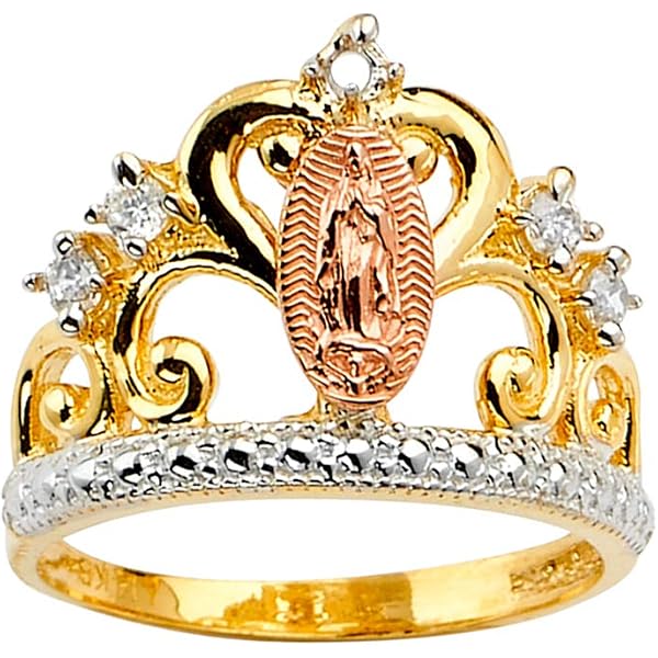 9ct Yellow Gold Round Brilliant Cubic Zirconia Halo Ring