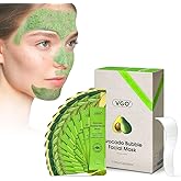 VGO Blackhead Remover Bubble Clay Mask, Deep Moisturizing & Pore Cleanser Face, with Salicylic Acid & Hyaluronic Acid，Daily Hydrating Facial Care & Skin Blackhead Mud, 12pcs (1.08 Ounce (Pack of 1))