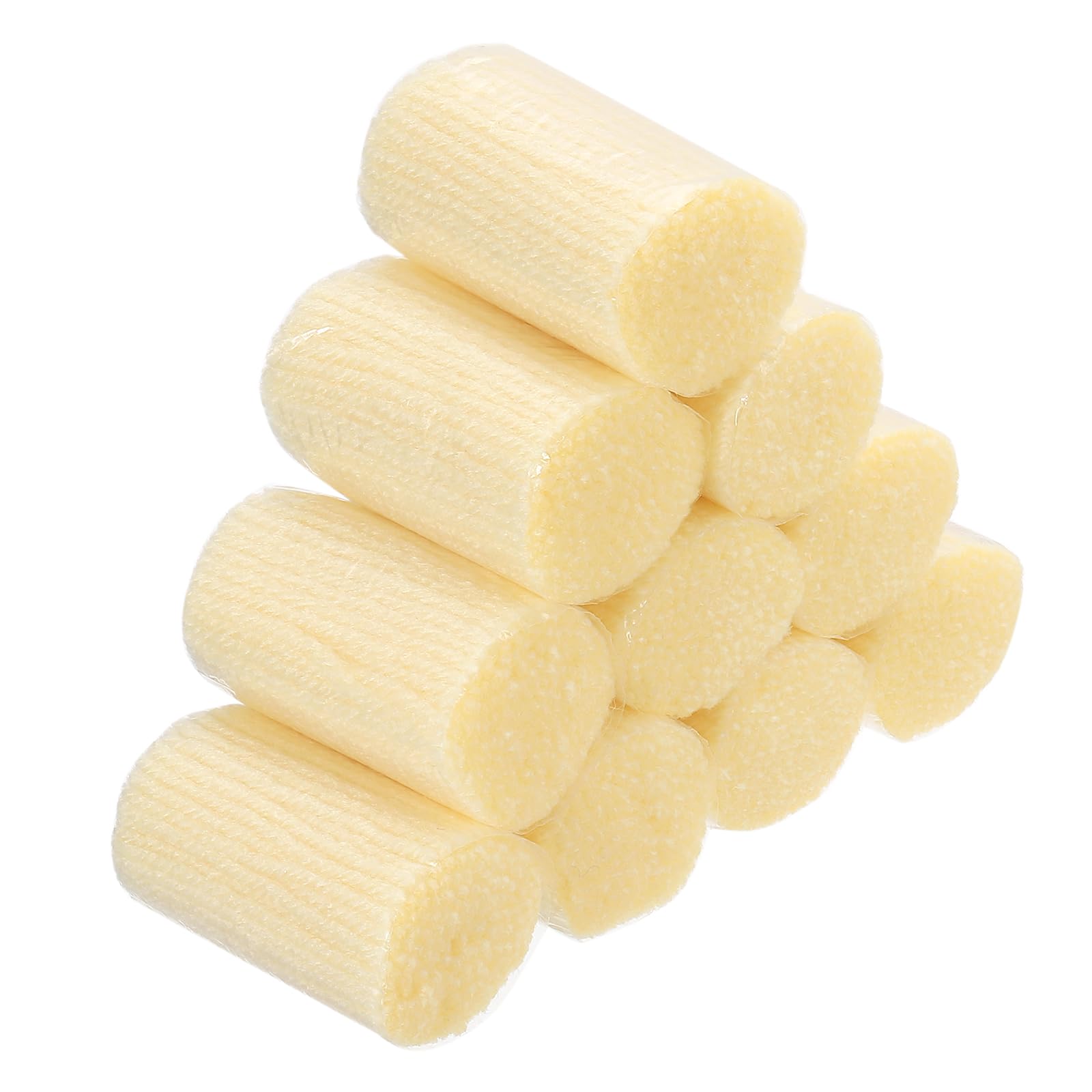 Patikil 10 Rolls Latch Hook Yarn Kit, Precut Yarn for Hook Rugs, Adults Beginners Tapestry DIY Craft, Light Yellow