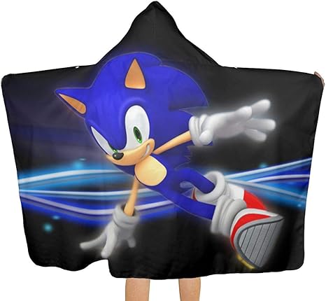 sonic hooded towel