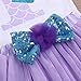 YOUNGER TREE Baby Girls 1st Birthday Mermaid Outfit Romper Headband Leggings Tutu Dress Sequin Bowknot Princess Skirt Sets (12-18 Months, White # Mermaid)
