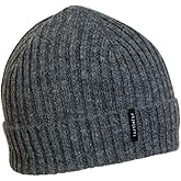 Turtle Fur Women's Clara Fleece Lined Recycled Polyester Cuffed Beanie, Charcoal