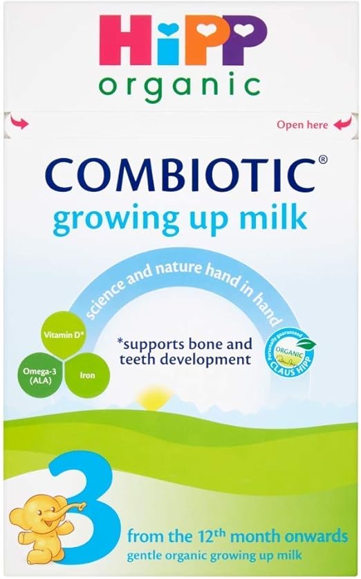 Hipp Organic 3 From The 12th Month Onwards Growing Up Milk 600g Pack Of 2 Amazon Co Uk Grocery
