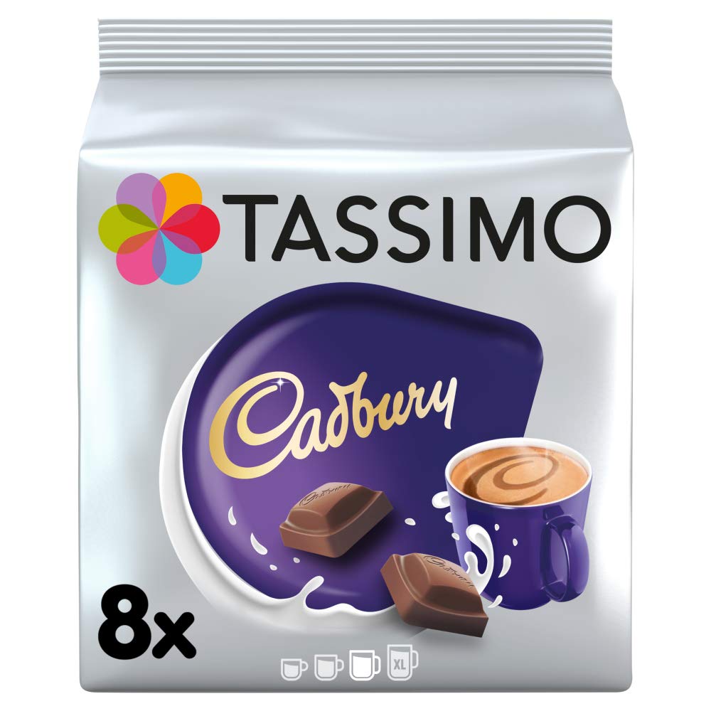 Tassimo Cadbury Hot Chocolate Drink (Pack of 5, Total 40 pods, 40 servings) Buy Online in UAE