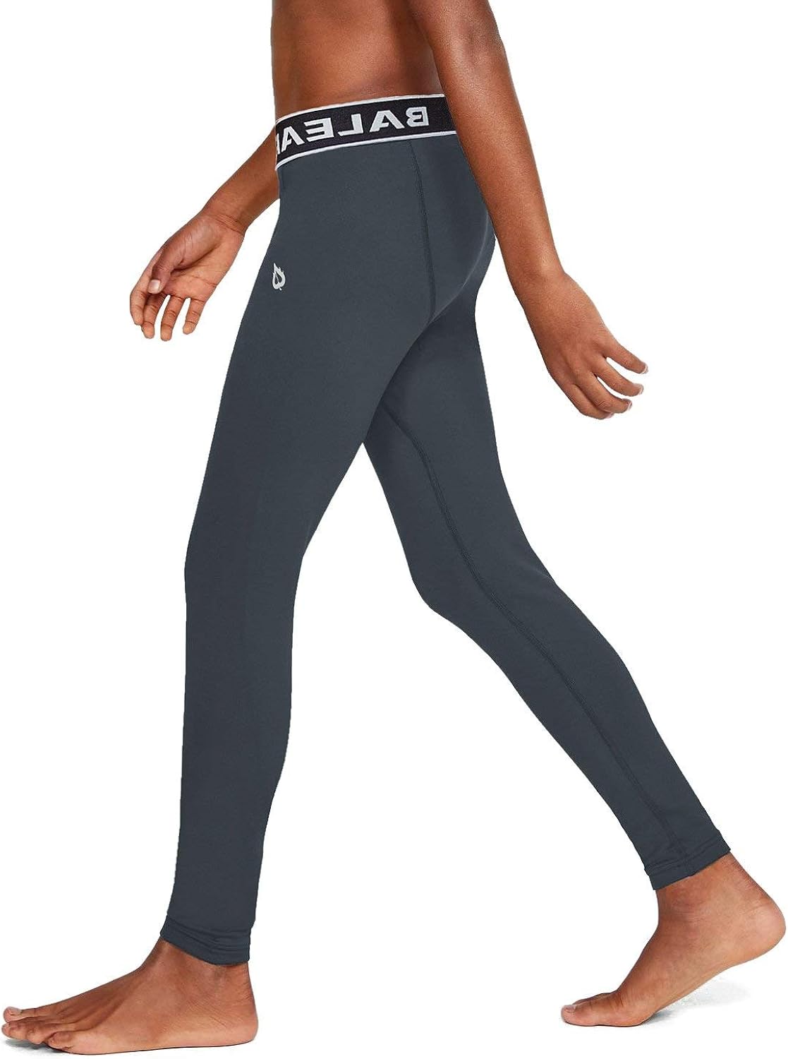 BALEAF Youth Boys'/Girls' Compression Pants Base Layer Yoga Leggings Sports Tights Running Workout Training: Clothing