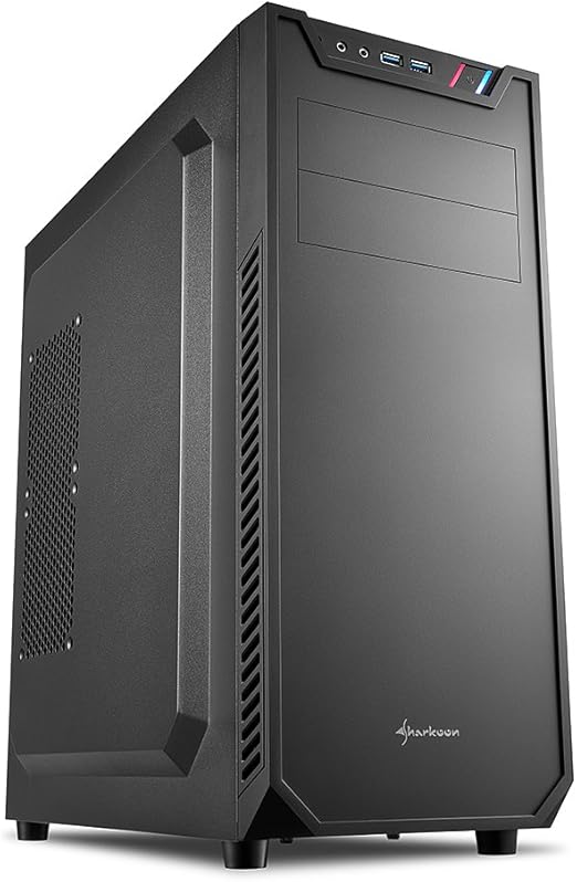 Sharkoon VS7 - Caja de Ordenador, PC Gaming, Semitorre ATX, Negro: Amazon.es: Informática