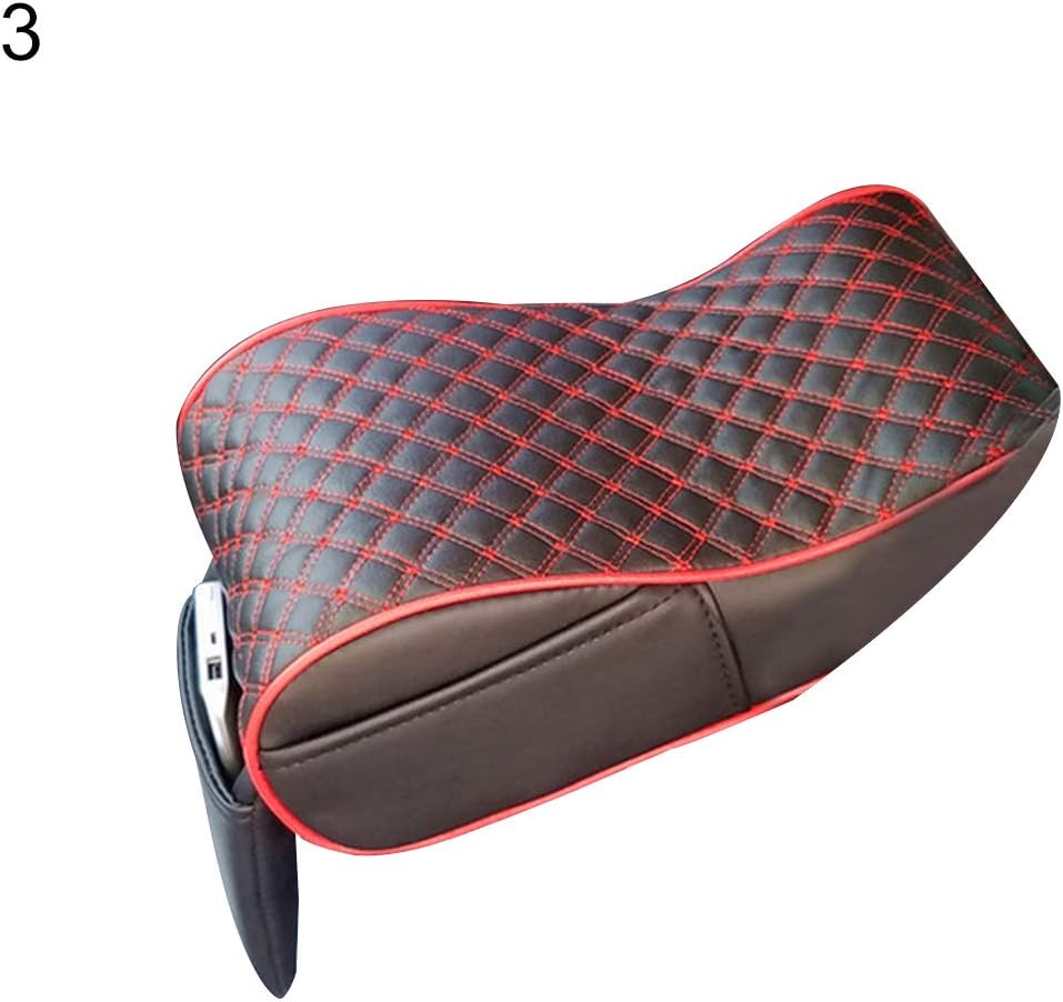 YSHtanj Car Armrest Box Pad Car Seats Accessoires Cushion Stylish Car Central Console Armrest Box Soft Heighten Pad Cushion with Pocket - 3