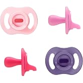 Tommee Tippee Ultra-Light StayPut Pacifier, 18-36 Months, Pack of 4 | One-Piece Silicone Design, Stays Put in Baby's Mouth, BPA Free