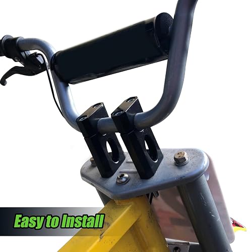 Motorcycle Handlebar Risers, 7/8" 22 Mm Handlebar Mount Clamp Risers Replacement For SSR CRF 110 125cc Razor MX350 Dirt Pit Bike Coleman Mini Bike BT200X CT200U-EX MB200 Motovox MBX10 Parts (Silver