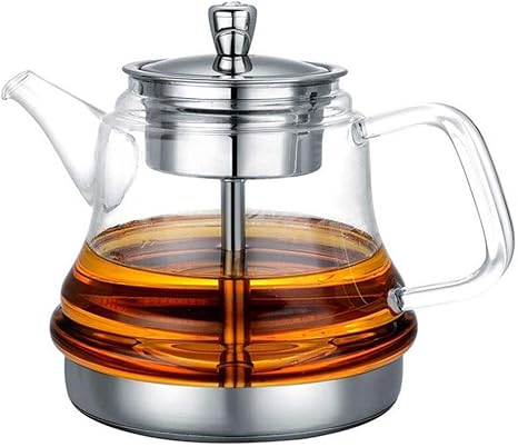 Wasserkocher Herd Teekessel 1 3l Glas Hitzebestandiger Transparenter Filter Gekochter Tee Wasser Induktionsherd Universal 9 16 13 Cm Mumujin Amazon De Kuche Haushalt