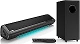 Saiyin Sound Bar for Smart TV with Subwoofer, 2.1
