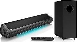 Saiyin Sound Bar for Smart TV with Subwoofer, 2.1