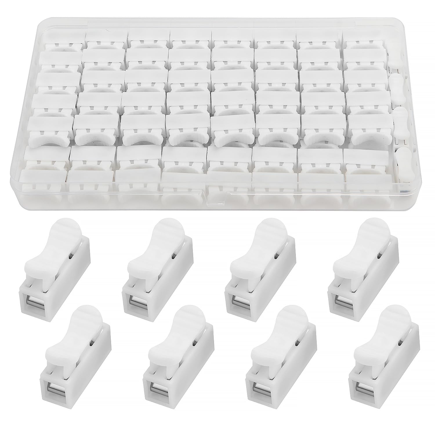 YIXISI 100 PCS Spring Connector - CH1 Quick Connector, No Welding Terminal Block for LED Strip Light Wire Connecting