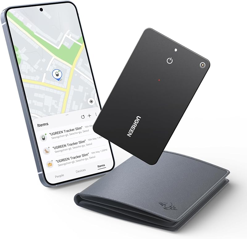 FineTrack Slim S Smart Tag Wallet Tracker Galaxy Uniquement