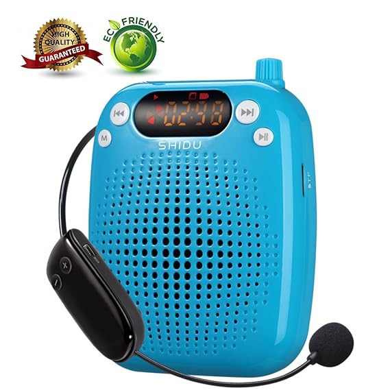 Amazon.com: Voice Amplifier, SHIDU Wireless Voice Amplifier 10W