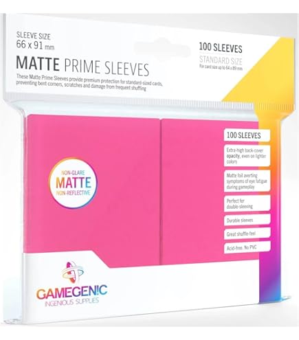 gamegenic matte standard card game sleeves Amazon.com: A Player's Choice Standard Red Sleeves : Toys & Games main image 1