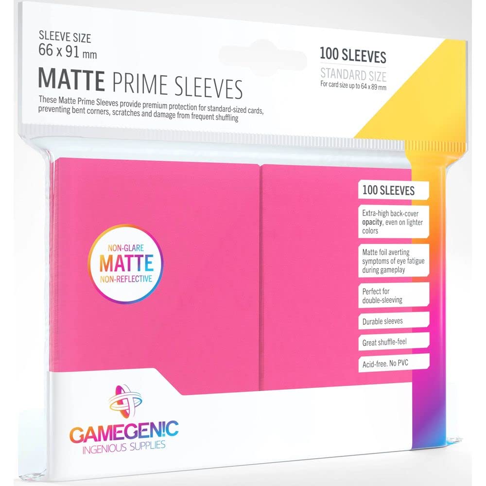 Gamegenic Matte Prime Sleeves (100-Pack)