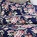 Vaulia Microfiber Duvet Cover Set, Floral Printed Pattern (King, Navy)