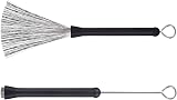 Pangda 1 Pair Drum Brushes Retractable Wire Brushes with Rubber Handles view 3