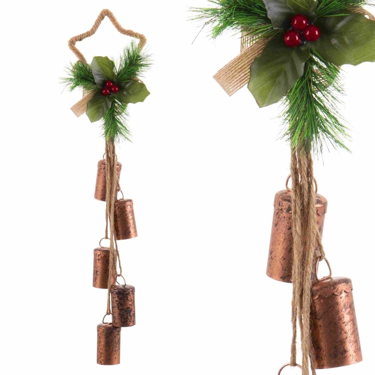BigBuy Christmas Christmas Ornament Multicolor Copper 11 x 3.2 x 42.5 cm