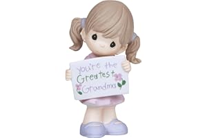 Precious Moments - Heartfelt Grandma Tribute Bisque Porcelain Figurine, Ideal for Grandparent's Day, Birthday, or Just Because, 133035