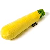 P.L.A.Y. Cute Plush Dog Toys - Fruit &amp; Vegetable Themed Durable Squeaker Chew Toy, Great for Puppies &amp; Small, Medium, Large Dogs - Machine Washable, Recycled Materials (Garden Fresh Zucchini, Medium)