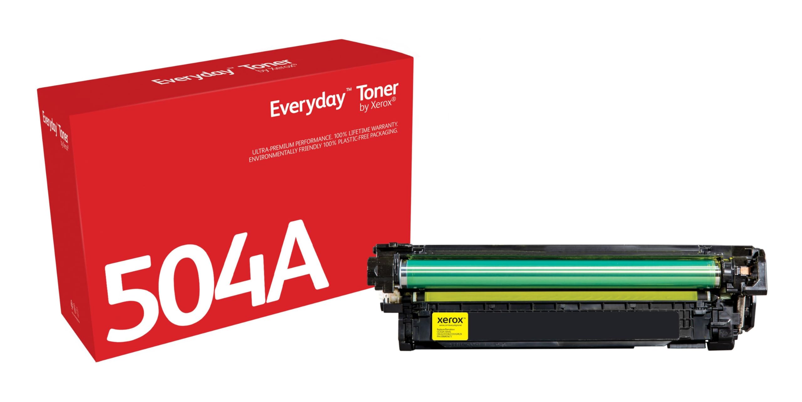 Xerox Everyday Compatible HP 504A CE252A Yellow Toner, Standard Capacity