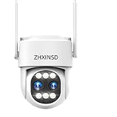 ZHXINSD Dual Lens 4MP+4MP PTZ Wireless Security Camera