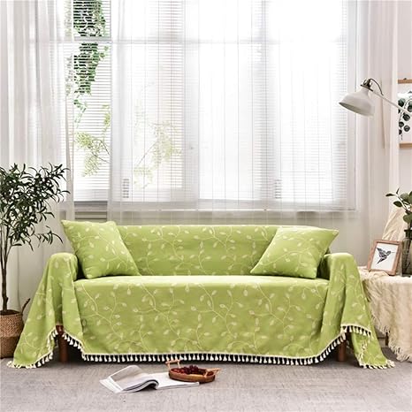 Amazon 北欧風 マルチクロス マルチカバー ソファー カバー ベッドカバー 雑貨 可愛い 0 360cm シンプル 水洗い 四季通用 おしゃれ 昼寝に対応 冷房対策 ひざ掛 肩掛け 無地 マルチに使える おしゃれ 北欧風 柔らかい グリーン 軽量 1人掛け ソファカバー マルチ