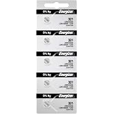 5 321 Energizer Watch Batteries SR616SW Battery Cell (5 Batteries Per Pack)