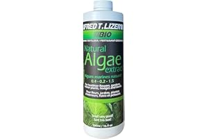 Fred T. Lizer – Organic Liquid Algae Fertilizer (500ml) – Natural Algae Extract for Flowers, Gardens, Indoor Plants, Lawns & 